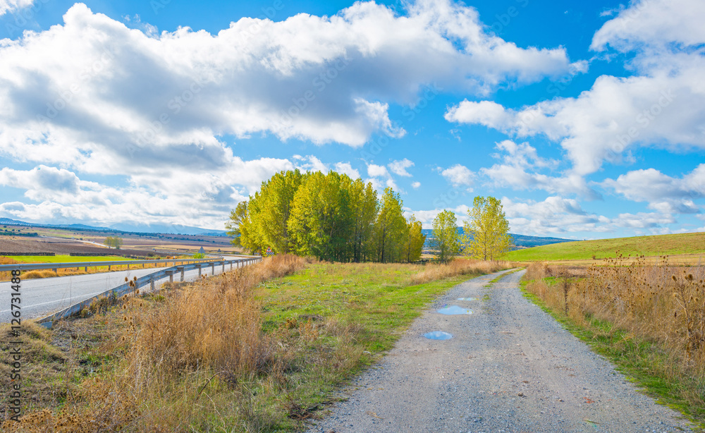 Naklejka premium Landscape of Segovia at fall