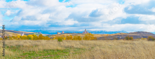 Landscape of Segovia at fall
