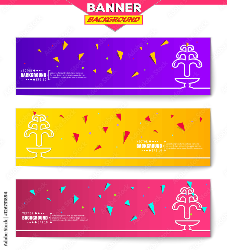 Naklejka premium Abstract creative concept vector background for Web and Mobile Applications, Illustration template design, business infographic, page, brochure, banner, presentation, poster, cover, booklet, document
