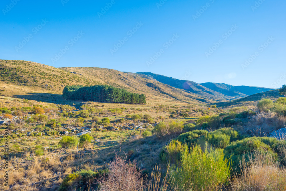 Hills of natural park Sierra de Gredos