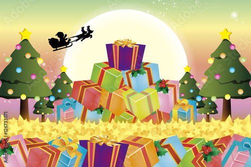 #Background #wallpaper #Vector #free #christmas #Xmas merry christmas,eve,fir tree,message,greeting card,santa claus,gift,white snowflakes,winter scenery,event,party,ornament,decoration,holy night 