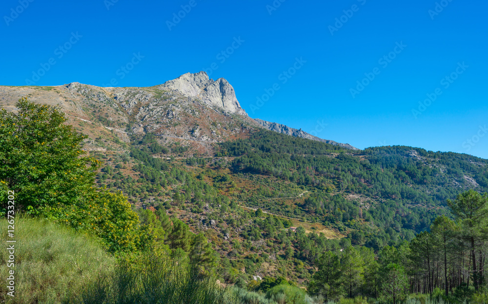 Hills of natural park Sierra de Gredos