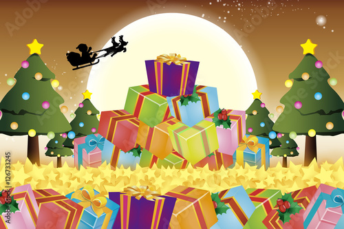 #Background #wallpaper #Vector #free #christmas #Xmas merry christmas,eve,fir tree,message,greeting card,santa claus,gift,white snowflakes,winter scenery,event,party,ornament,decoration,holy night 