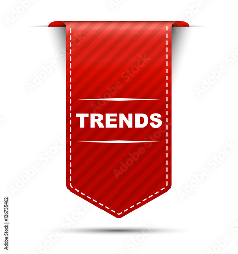 trends, red vector trends, red banner trends