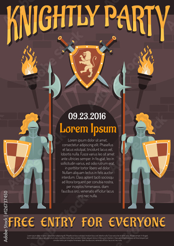 Heraldic Knight Poster