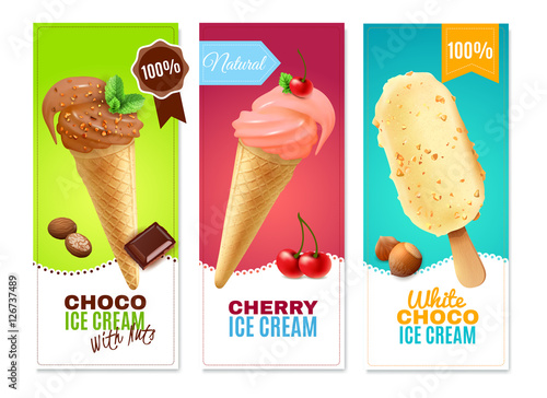 Ice Cream Vertical Banners