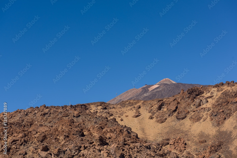 Distant view towards El Teide