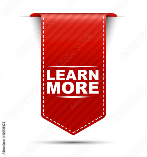 learn more, red vector learn more, banner learn more