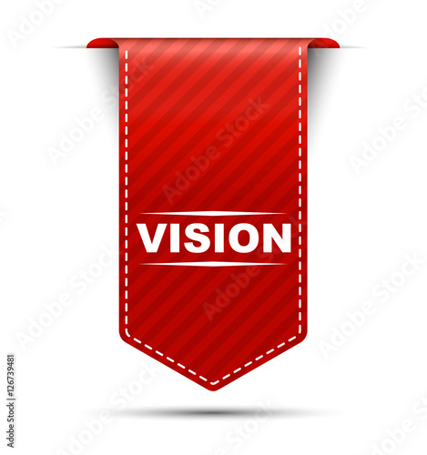 vision, red vector vision, banner vision