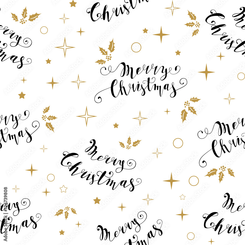 Obraz premium Christmas seamless pattern