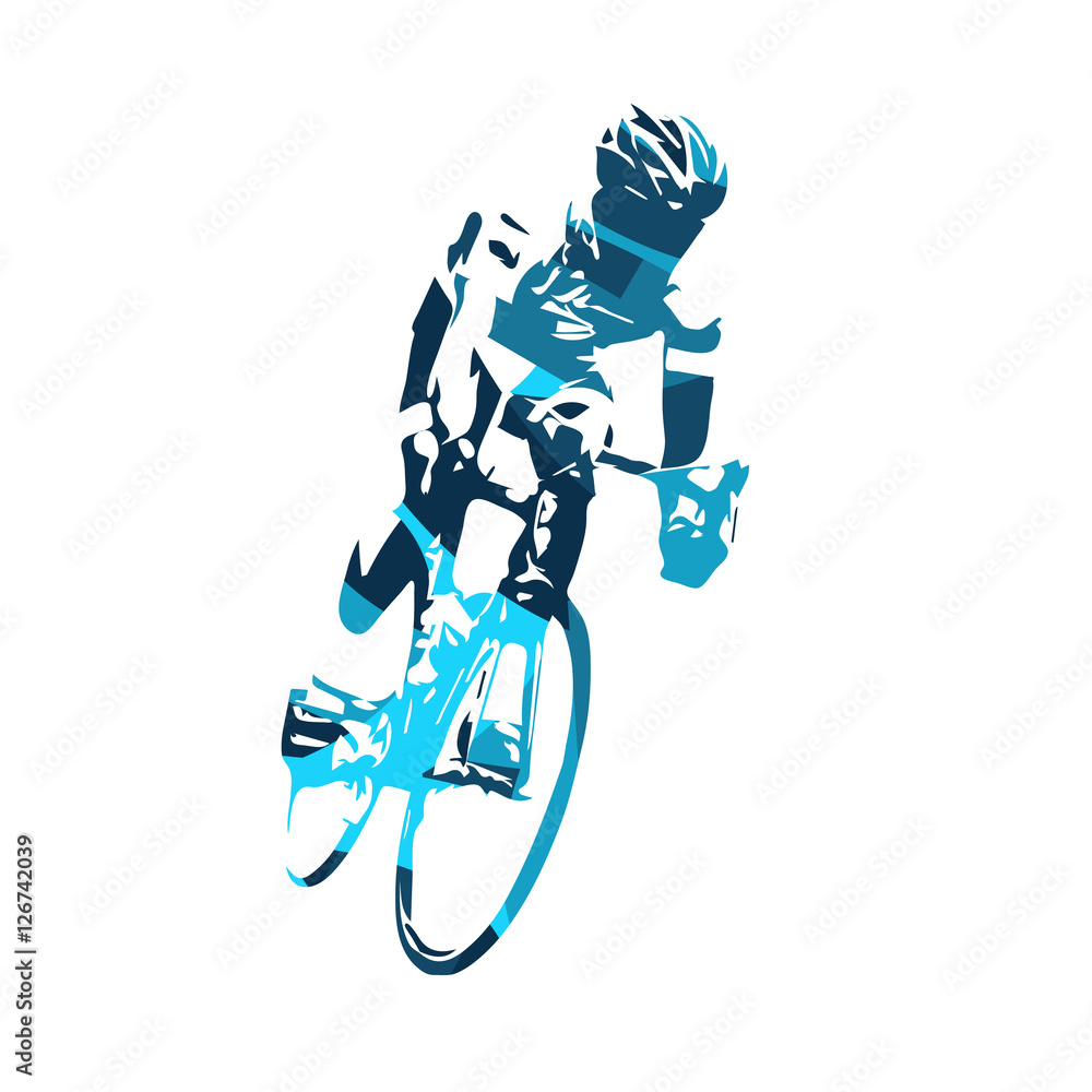 Fototapeta premium Cyclist vector illustration