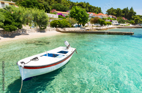 crystal clear water in Orebic on Peljesac peninsula in Dalmatia, Croatia © lukaszimilena