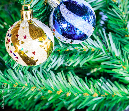 Christmas tree with ball photo