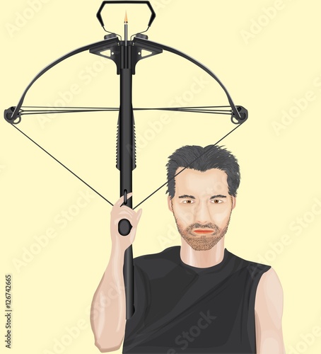 Man with crossbow