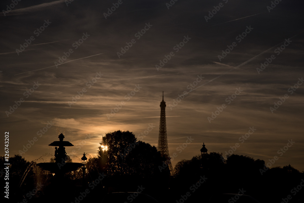 Sunset in Paris 5