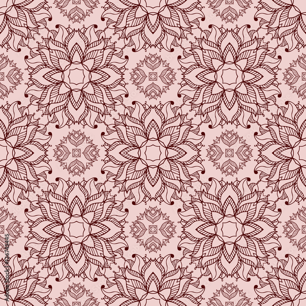 Seamless pattern in boho style1