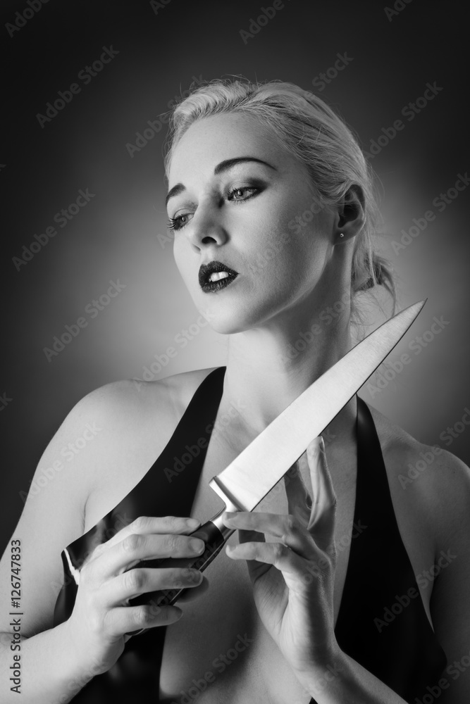 Obraz premium woman wearing latex