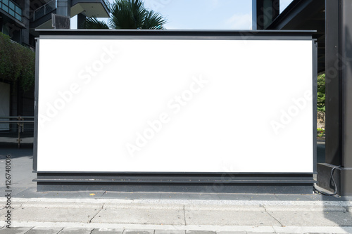 Street  Banner - Sign  Lighting Equipment  Billboard  Advertisement Large blank billboard on a street wall   banners with room to add your own text