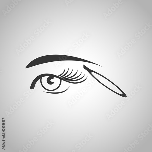eyebrow tweezers icon