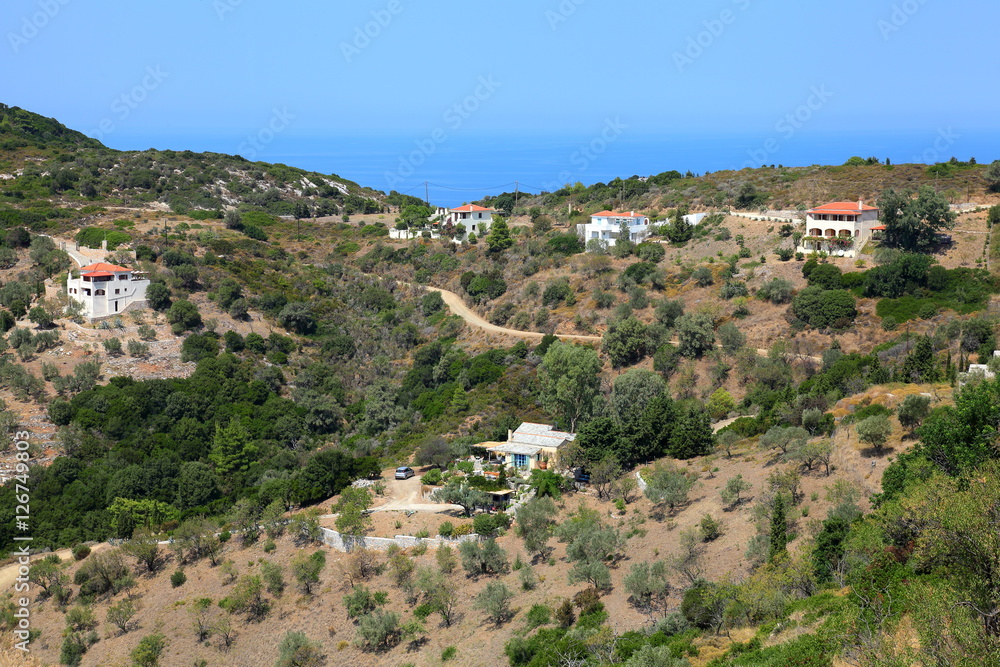 Houses near the Aegean,Greece