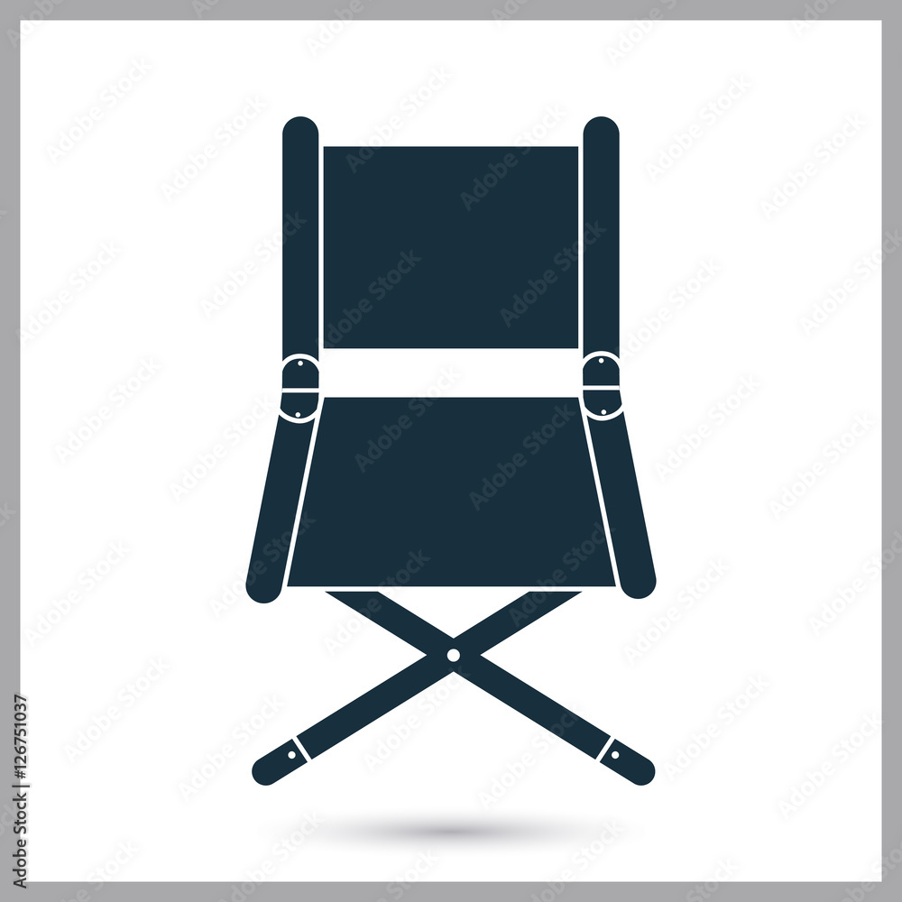 Director chair icon. Simple design for web and mobile Director chair icon. Simple design for web and mobile