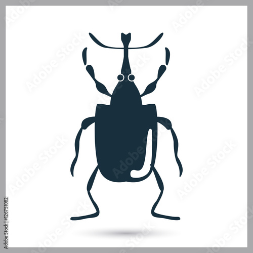 Beetle icon. Simple design for web and mobile