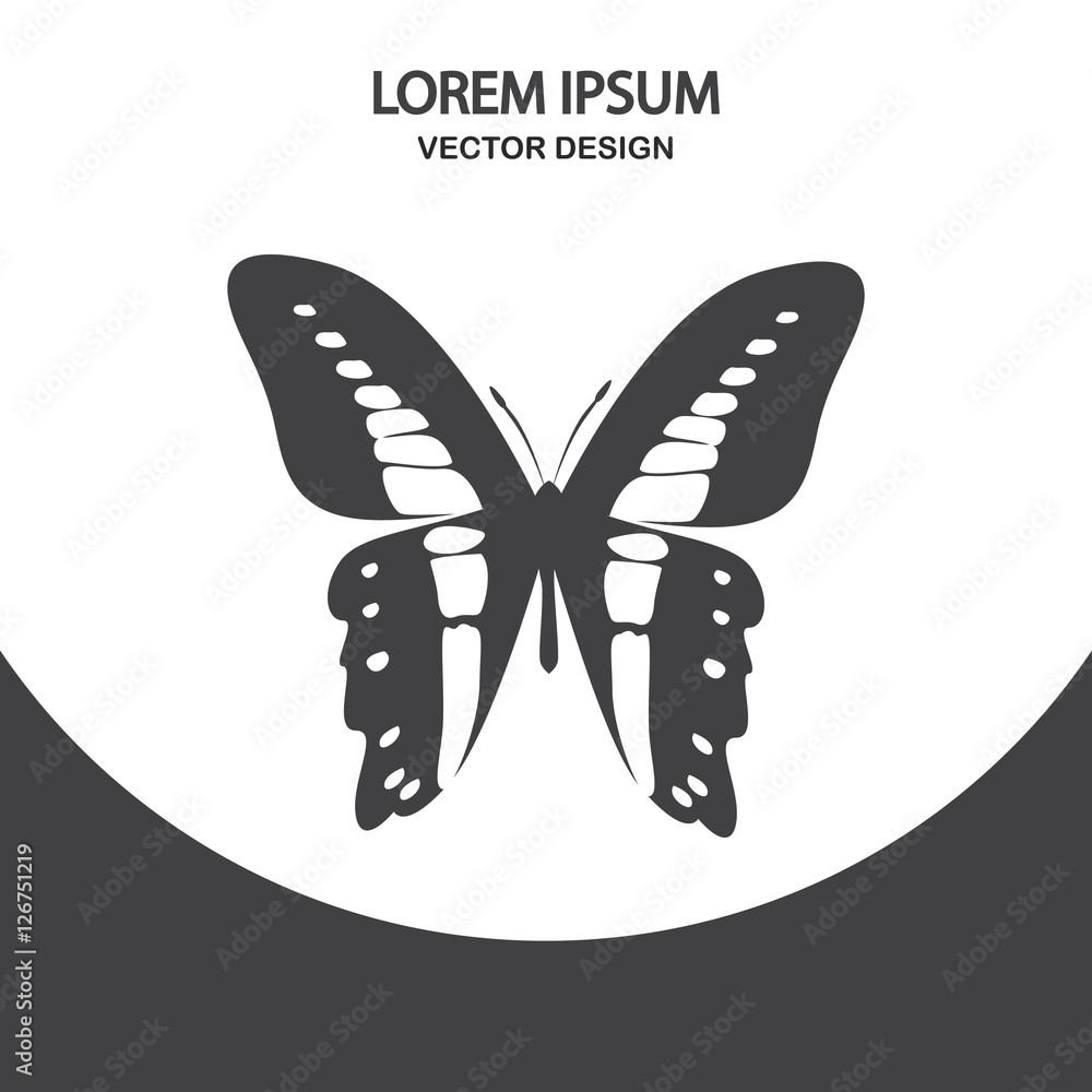 Butterfly icon. Simple design for web and mobile Butterfly icon. Simple design for web and mobile