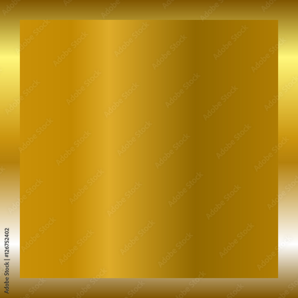 Obraz premium Gold texture vertical square pattern in frame. Light realistic, shiny, metallic golden gradient template. Abstract fashion metal decoration. Design for award, sale, background. Vector Illustration