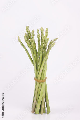 Group of asparagus tie with rubber