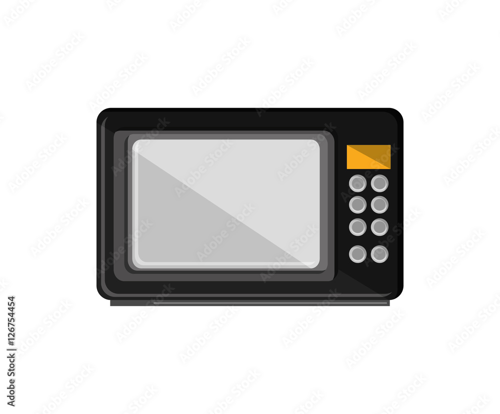 Microwave machine icon. House appliances supplies and electronic theme. Isolated design. Vector illustration Microwave machine icon. House appliances supplies and electronic theme. Isolated design. Vector illustration