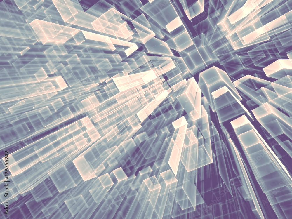 Obraz premium Abstract geometric background - digitally generated image