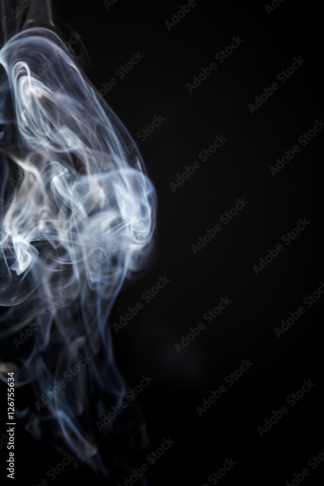 Smoke motion on black background. Smoke motion on black background.