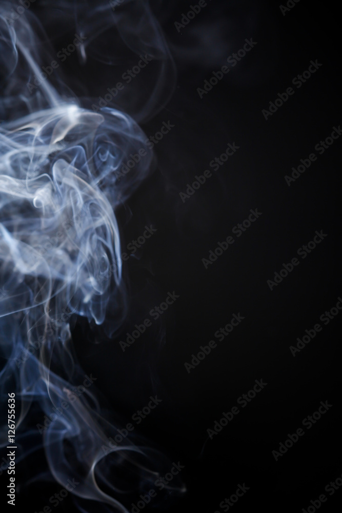 Smoke motion on black background. Smoke motion on black background.