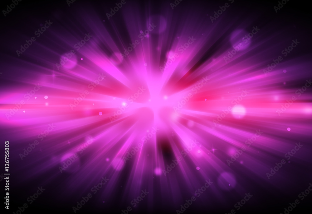 Pink glitter sparkle defocused radial rays lights bokeh beautiful abstract background. Pink glitter sparkle defocused radial rays lights bokeh beautiful abstract background.