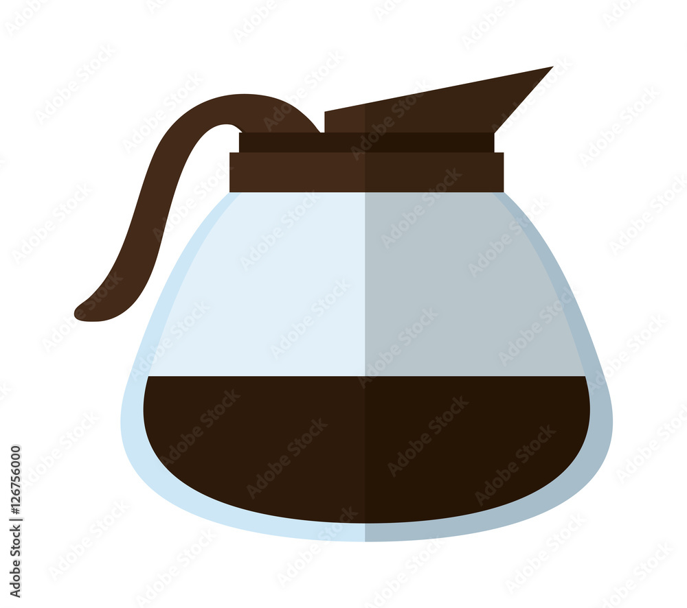 Coffee pot icon. Kitchen supply domestic and household theme. Isolated design. Vector illustration Coffee pot icon. Kitchen supply domestic and household theme. Isolated design. Vector illustration
