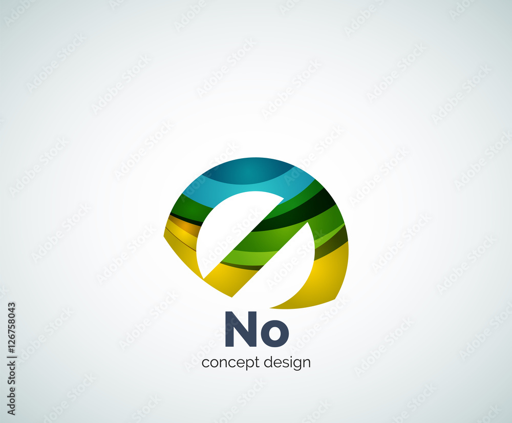 Vector no concept, prohibition logo template Vector no concept, prohibition logo template