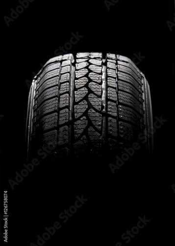 Black car tire