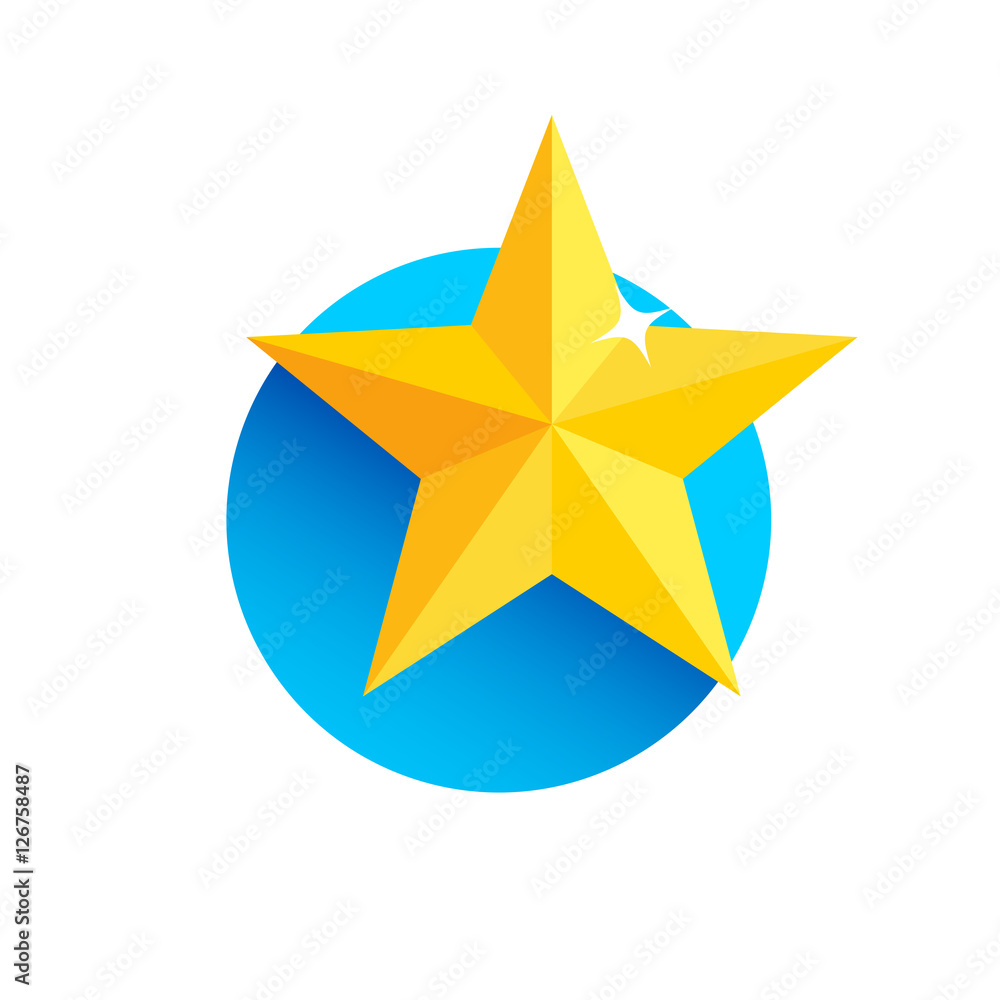 Obraz premium Star Long Shadow Icon