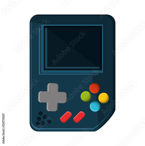 Videogame device icon. Game play leisure gaming and controller theme. Isolated design. Vector illustration