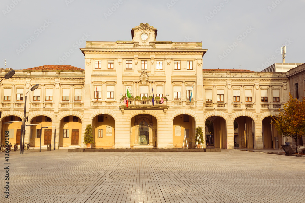 City hall in San Dona di Piave near Venice in Italy