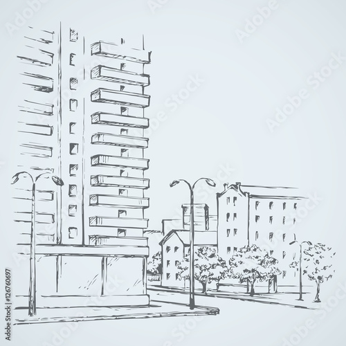 Vector cityscape