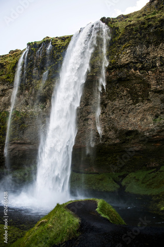 Seljalandsfoss Waterfall Iceland summer landscape