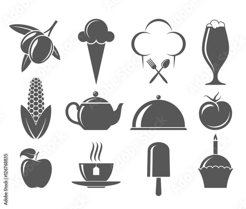 Food. Icon set