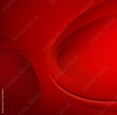 Red vector Template Abstract background with curves lines and shadow. For flyer  brochure  booklet websites design