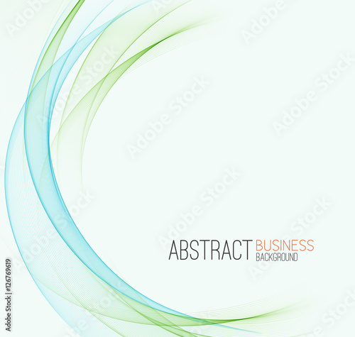 Abstract color wave design element