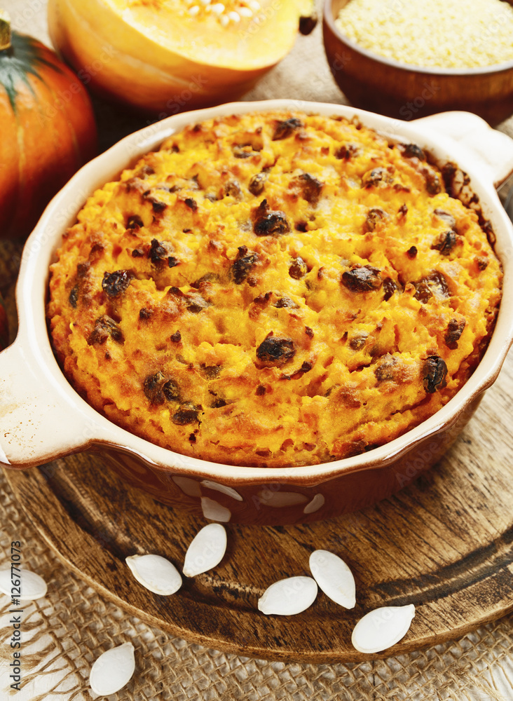 Pumpkin casserole with millet Pumpkin casserole with millet