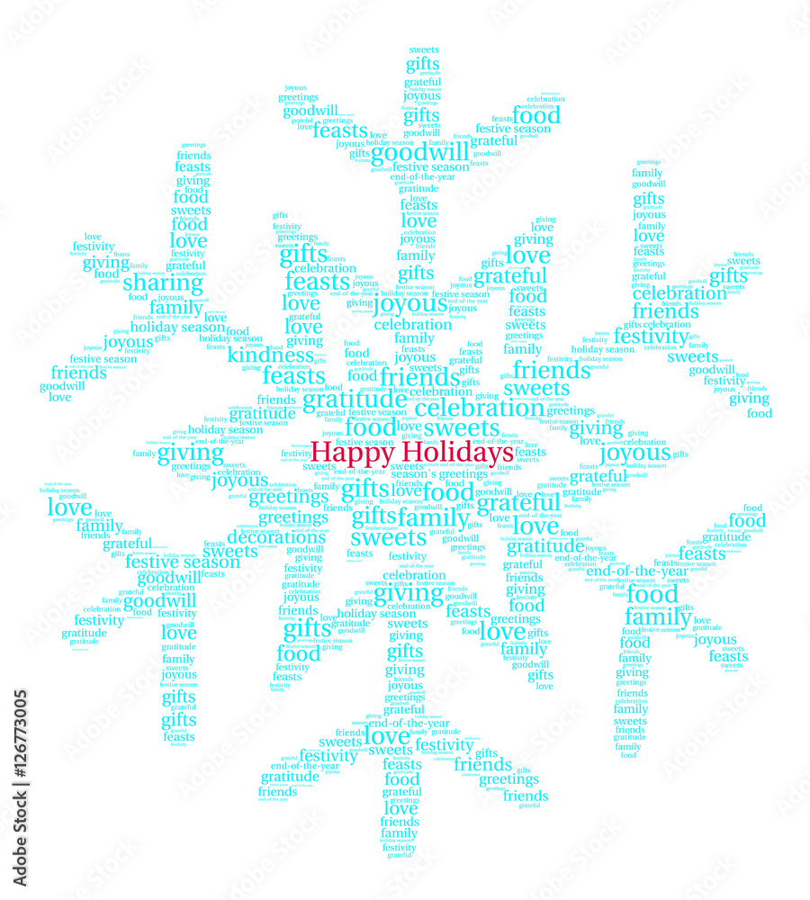 Happy Holidays Word Cloud Happy Holidays Word Cloud