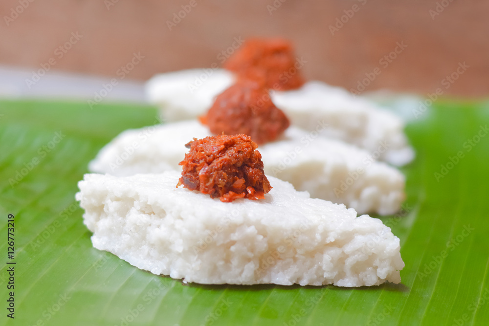 Kiribath, The milk rice is a traditional Sri Lankan food made from rice and coconut milk which