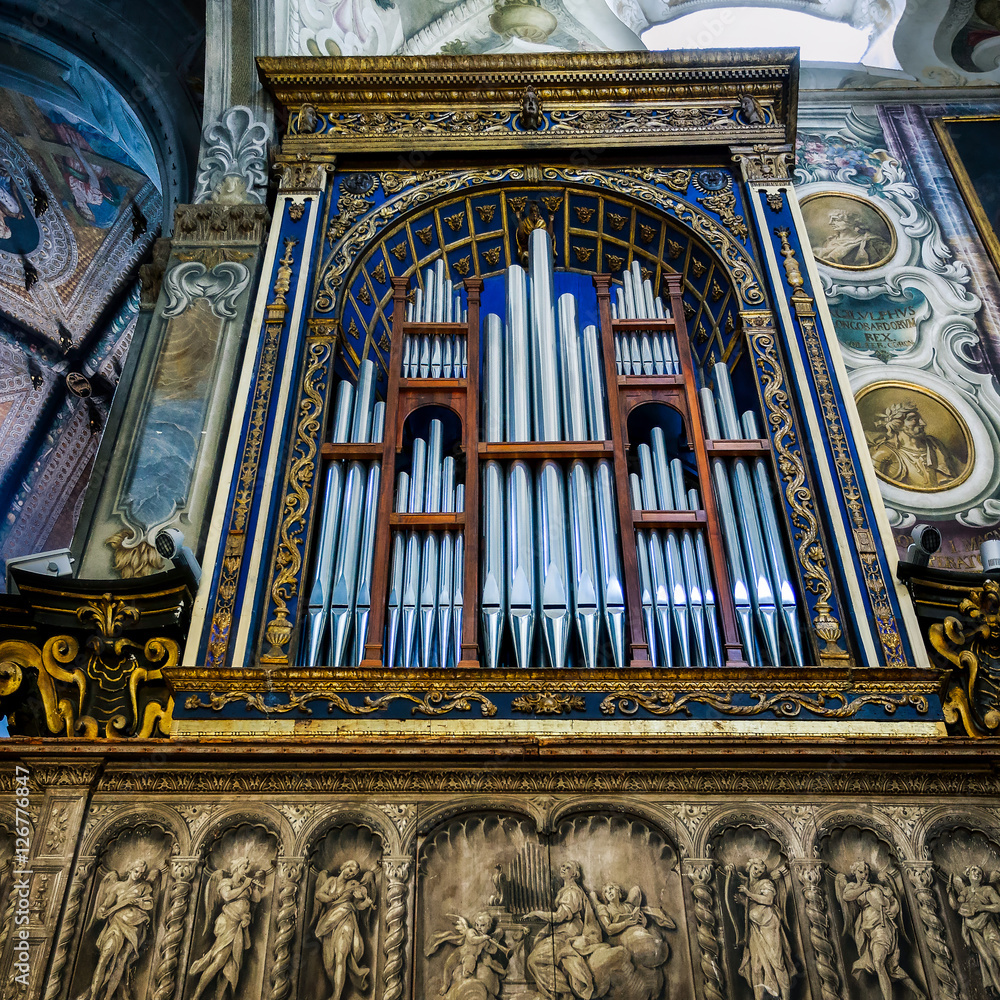 Organ in the Cathedral (duomo) in Monza