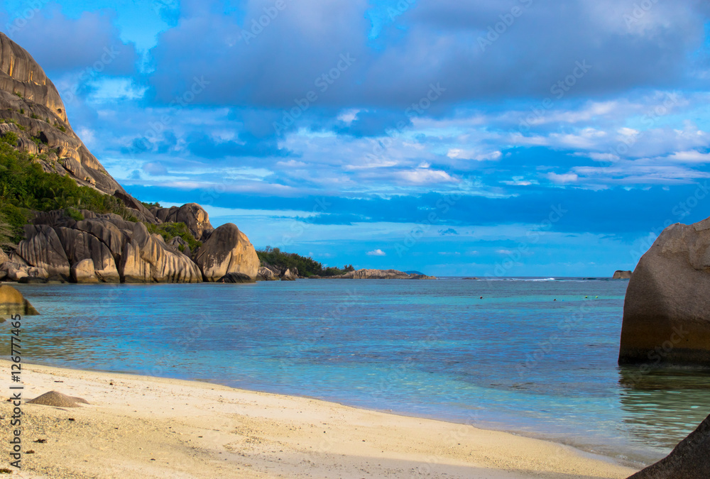 Fototapeta premium Seychellen - Anse source d'argent
